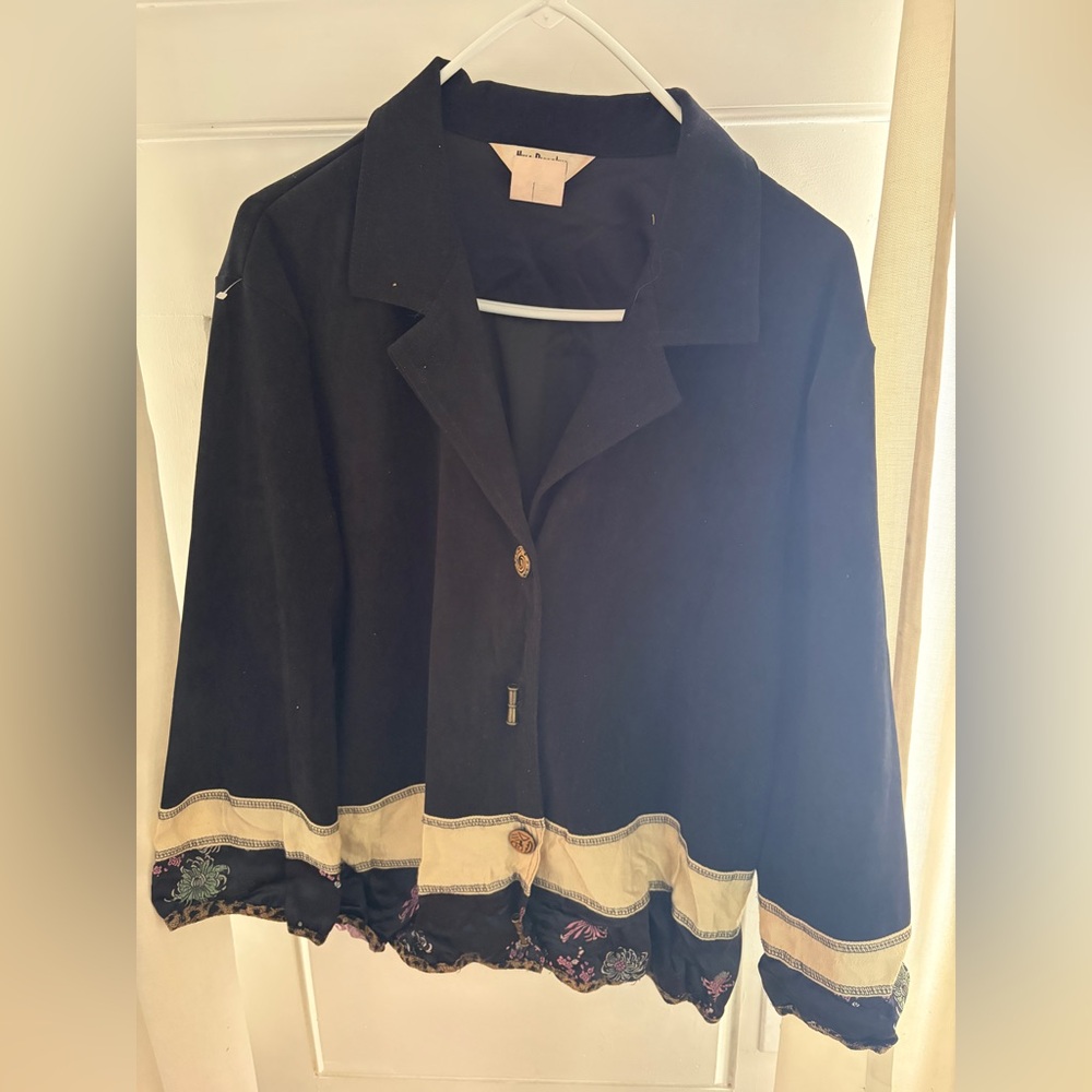 Nina PiccaLino Black Blazer Size 14